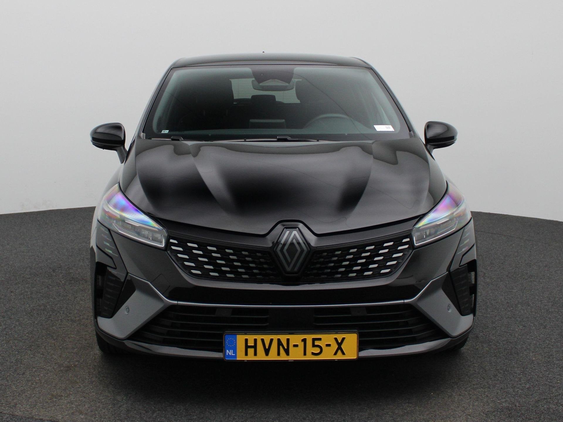 Renault Clio 1.6 E-Tech Full Hybrid 145 esprit Alpine | Navi, Auto's, Gebruikt, Euro 6, Leder en Stof, Zwart