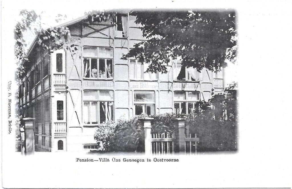 AK Oostvoorne - Pension Villa Ons Genoegen, Verzenden, Voor 1920, Ongelopen, Zuid-Holland