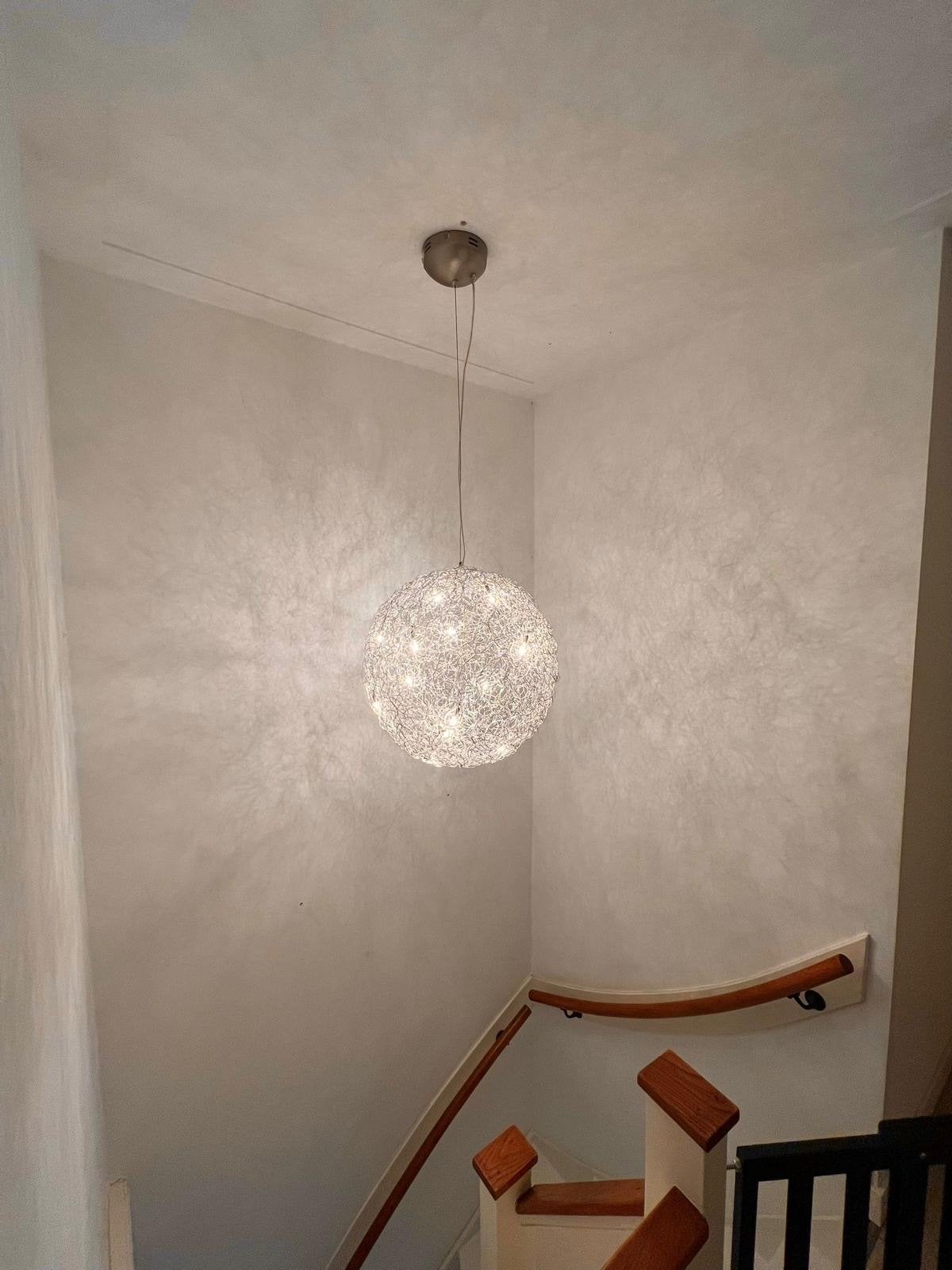 Moderne draadbol hanglamp - sfeervolle verlichting, Huis en Inrichting, Lampen | Hanglampen, Ophalen, Zo goed als nieuw, Metaal