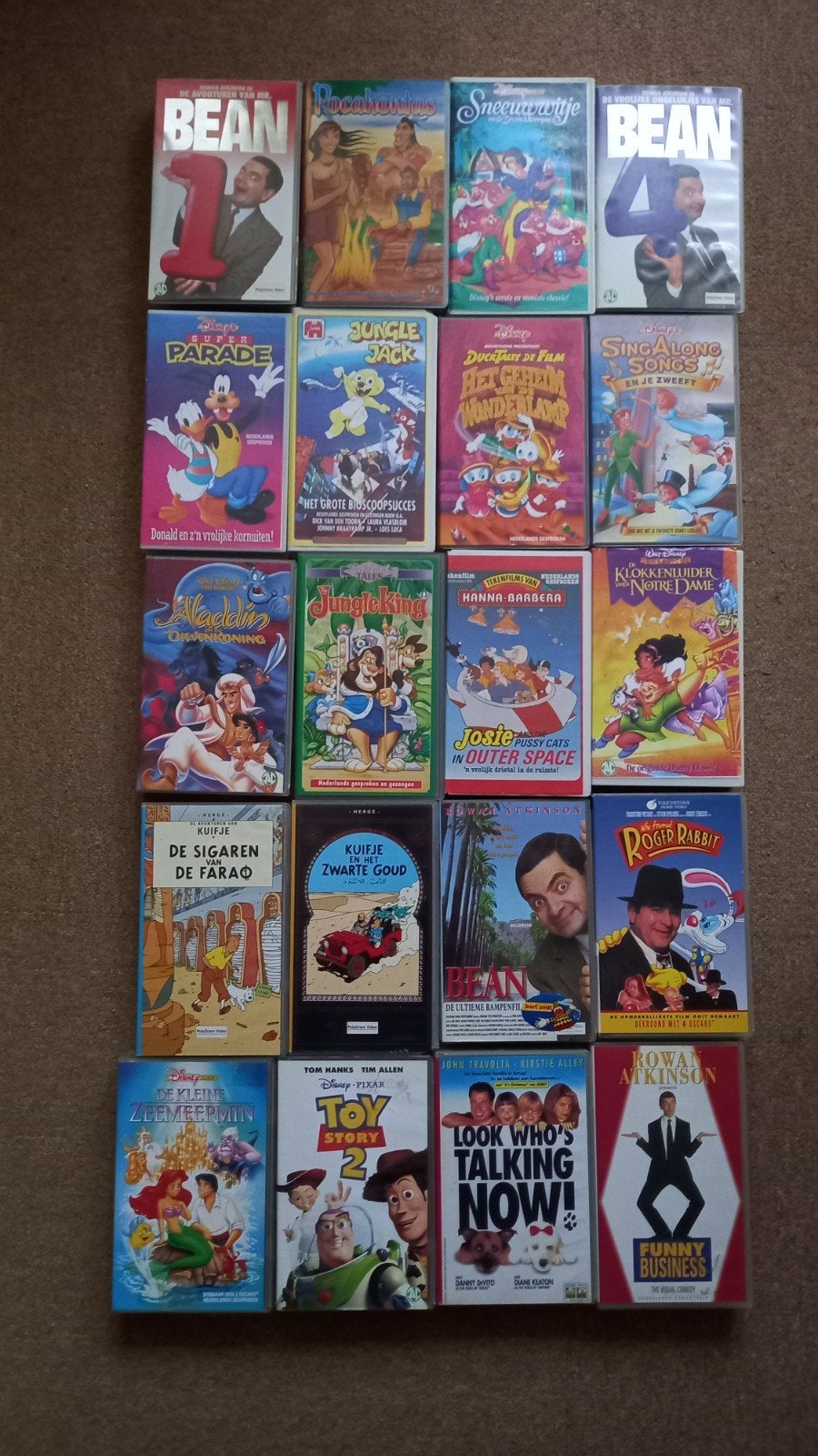 100 VHS-banden voor kinderen, Alle leeftijden, Ophalen, Gebruikt, VHS