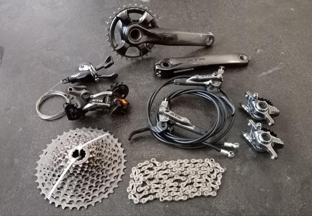 Shimano XTR schakelgroep, 1x11 Speed, Fietsen en Brommers, Fietsonderdelen, Ophalen of Verzenden, Mountainbike, Crankstel of Pedalen