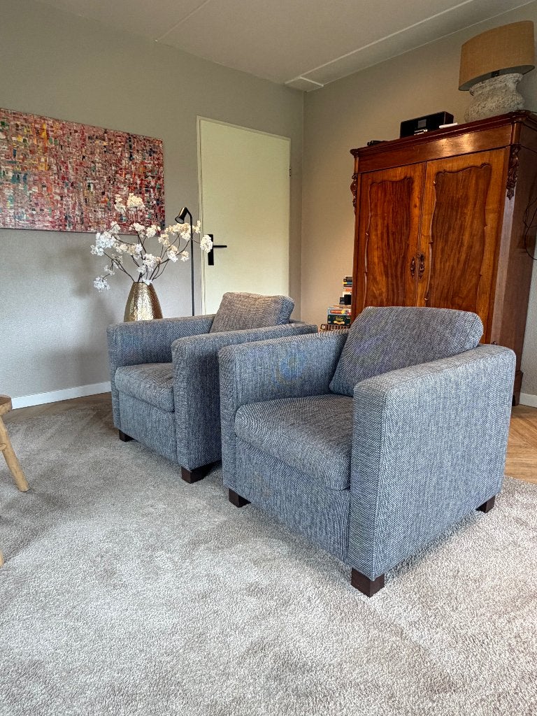 2x Fauteuil Aruba van Cartel Living, Huis en Inrichting, Fauteuils, Zo goed als nieuw, Stof, 75 tot 100 cm, 75 tot 100 cm, Ophalen