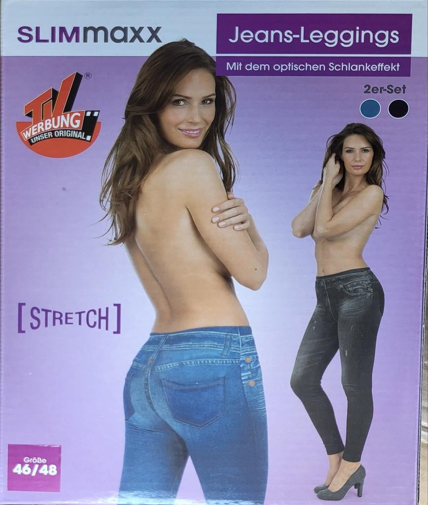 Set van 2 SLIMMAXX jeans leggings maat XL - Nieuw, Kleding | Dames, Overige kleuren, Nieuw, Ophalen of Verzenden, Slimmaxx