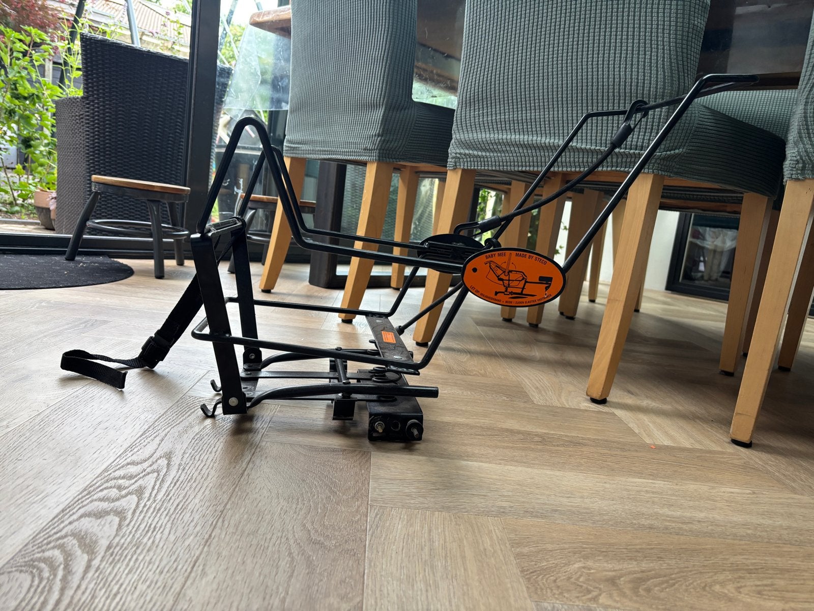 STECO baby mee - fietsdrager voor autostoel, Fietsen en Brommers, Fietsaccessoires | Fietsstoeltjes, Ophalen, Gebruikt, 0 t/m 10 kg