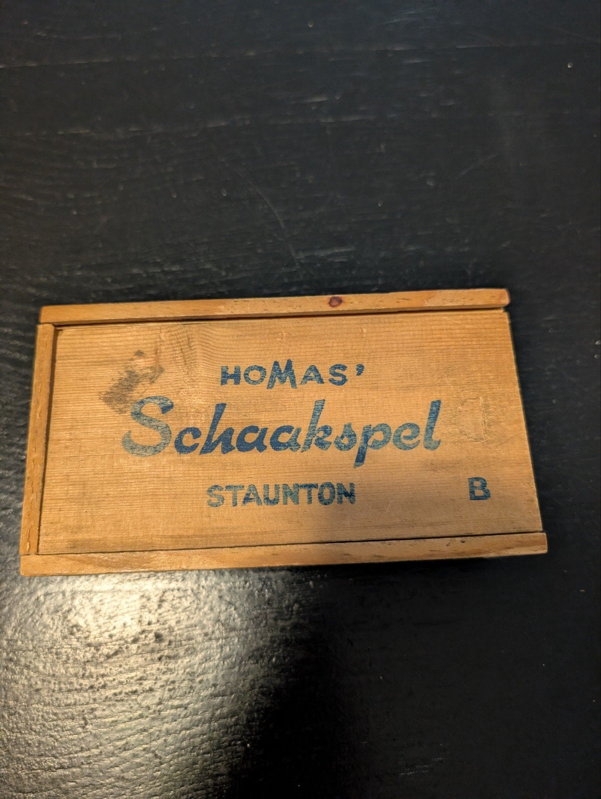 Homas Schaakspel Staunton B - Vintage Schaakstukken, Een of twee spelers, Ophalen of Verzenden, Gebruikt, Homas