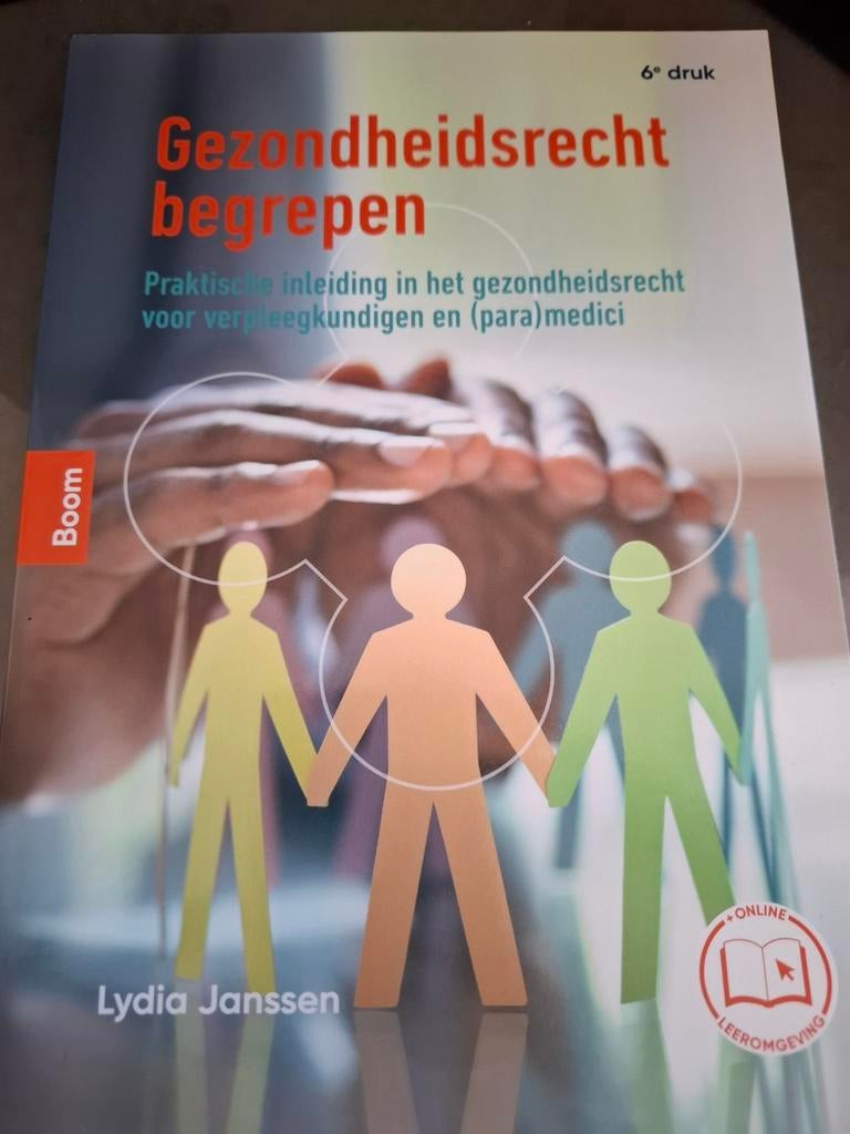 Gezondheidsrecht begrepen - Lydia Janssen (6e druk), Zo goed als nieuw, Lydia Janssen, Gamma, HBO