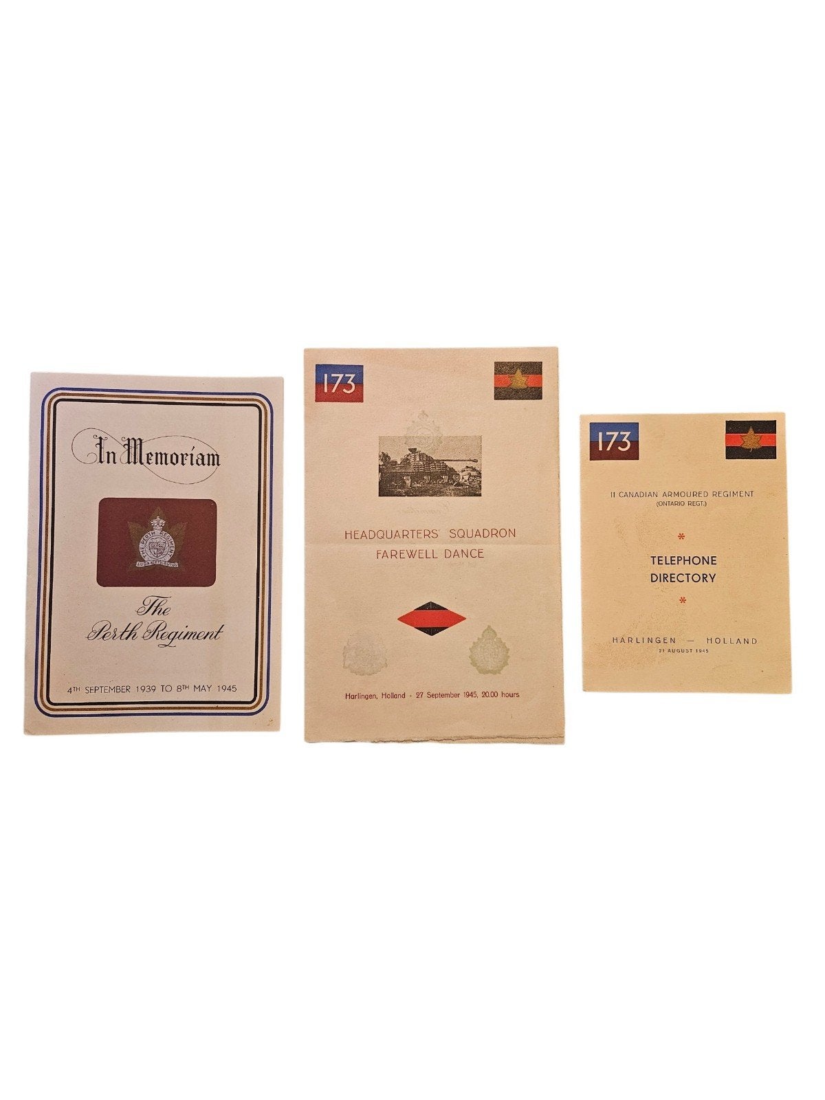 Canadese Boekjes. Memoriam,  Farewell Dance, Telephone..., Ophalen, Nederland, Embleem of Badge