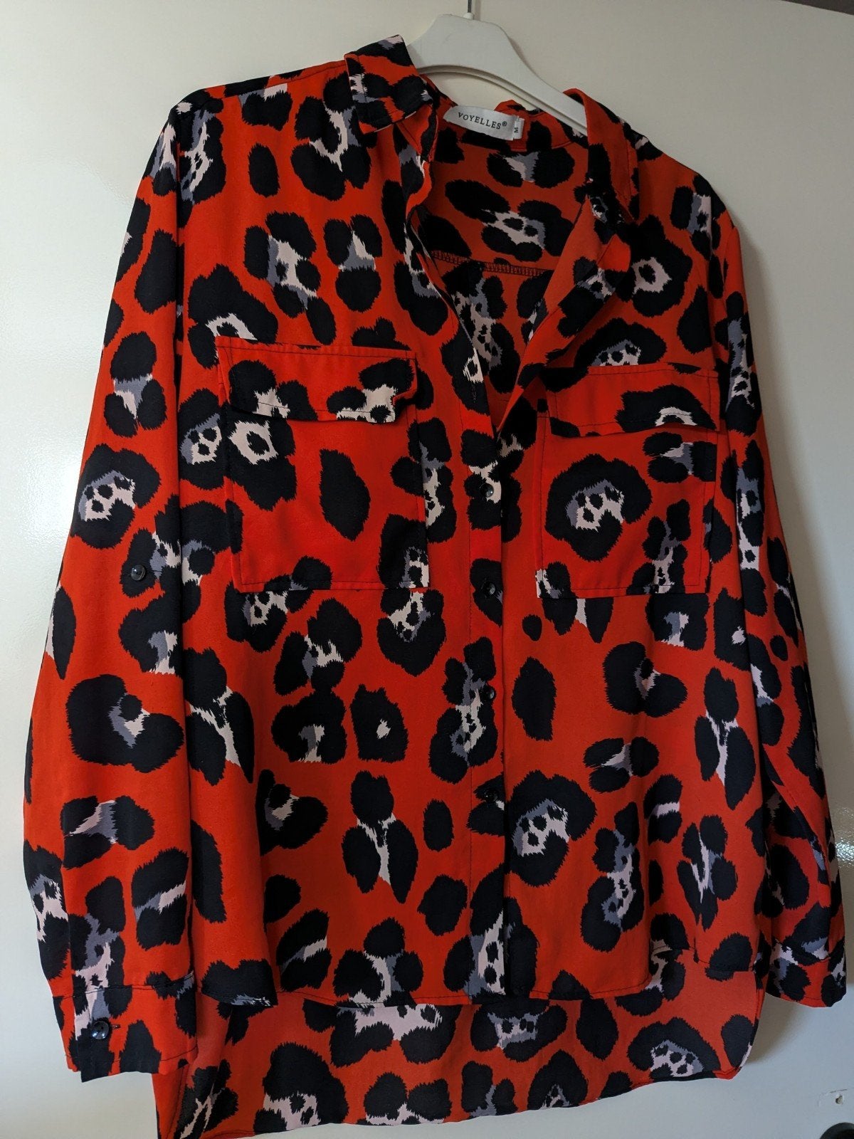 Voyelles Blouse met Luipaardprint - Maat M, Kleding | Dames, Maat 38/40 (M), Ophalen of Verzenden, Voyelles, Gedragen