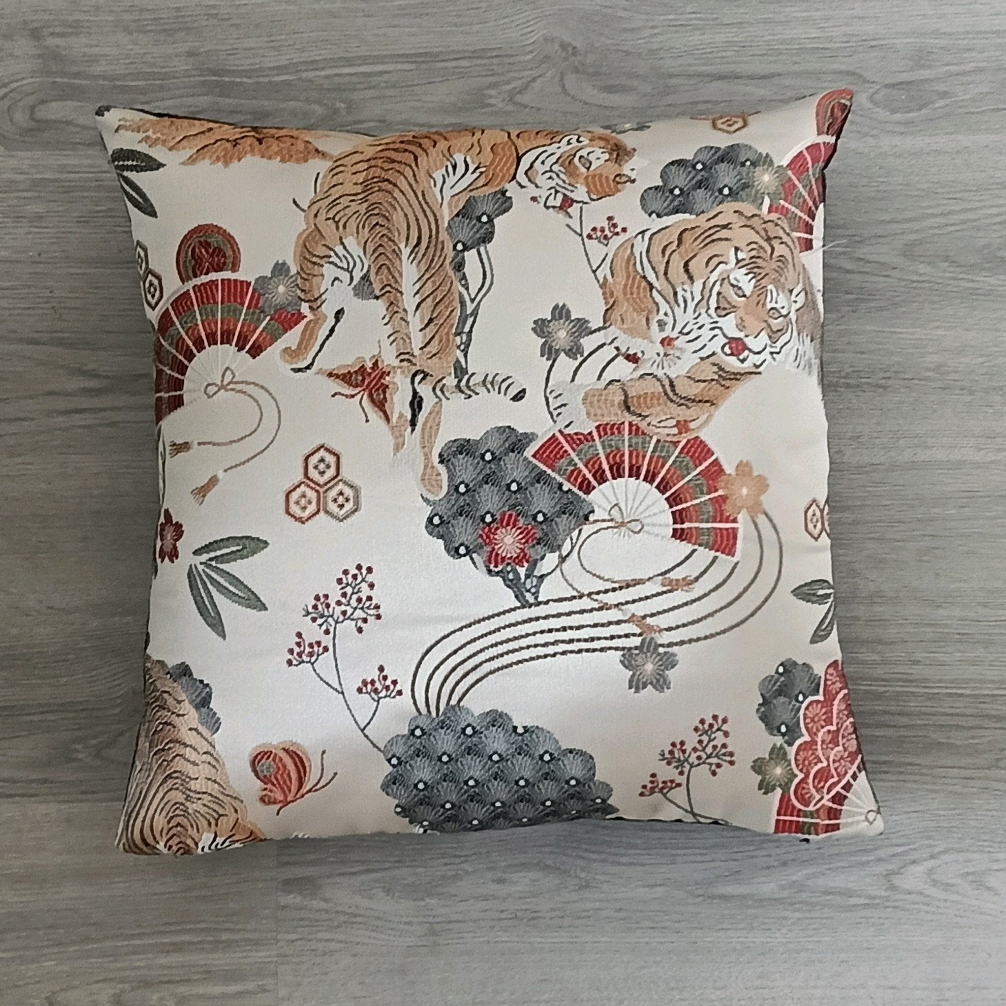 Japan's kussen 40x40 cm *MOET SNEL WEG*, Ophalen of Verzenden, Vierkant