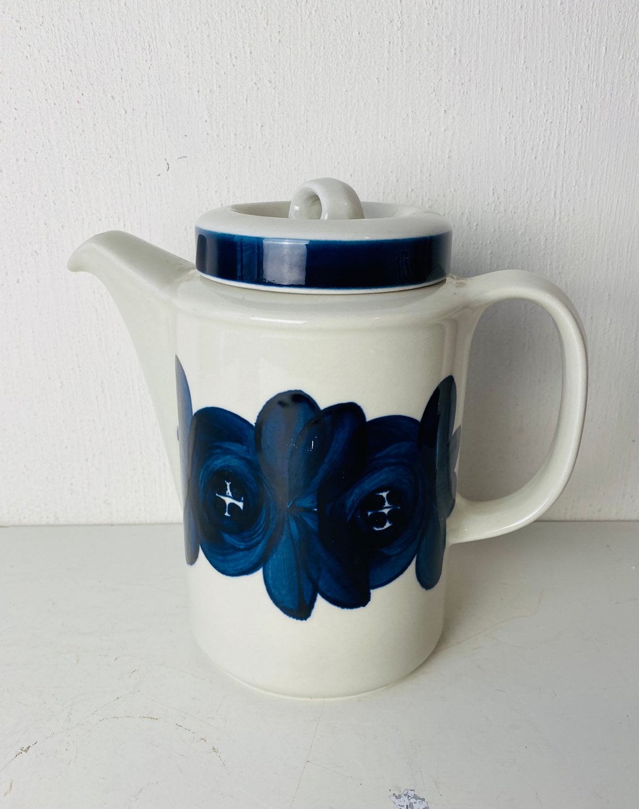 Arabia Finland koffiepot en kan , Rosmarin blauw, Kan, Finland, Ophalen of Verzenden, Onbekend