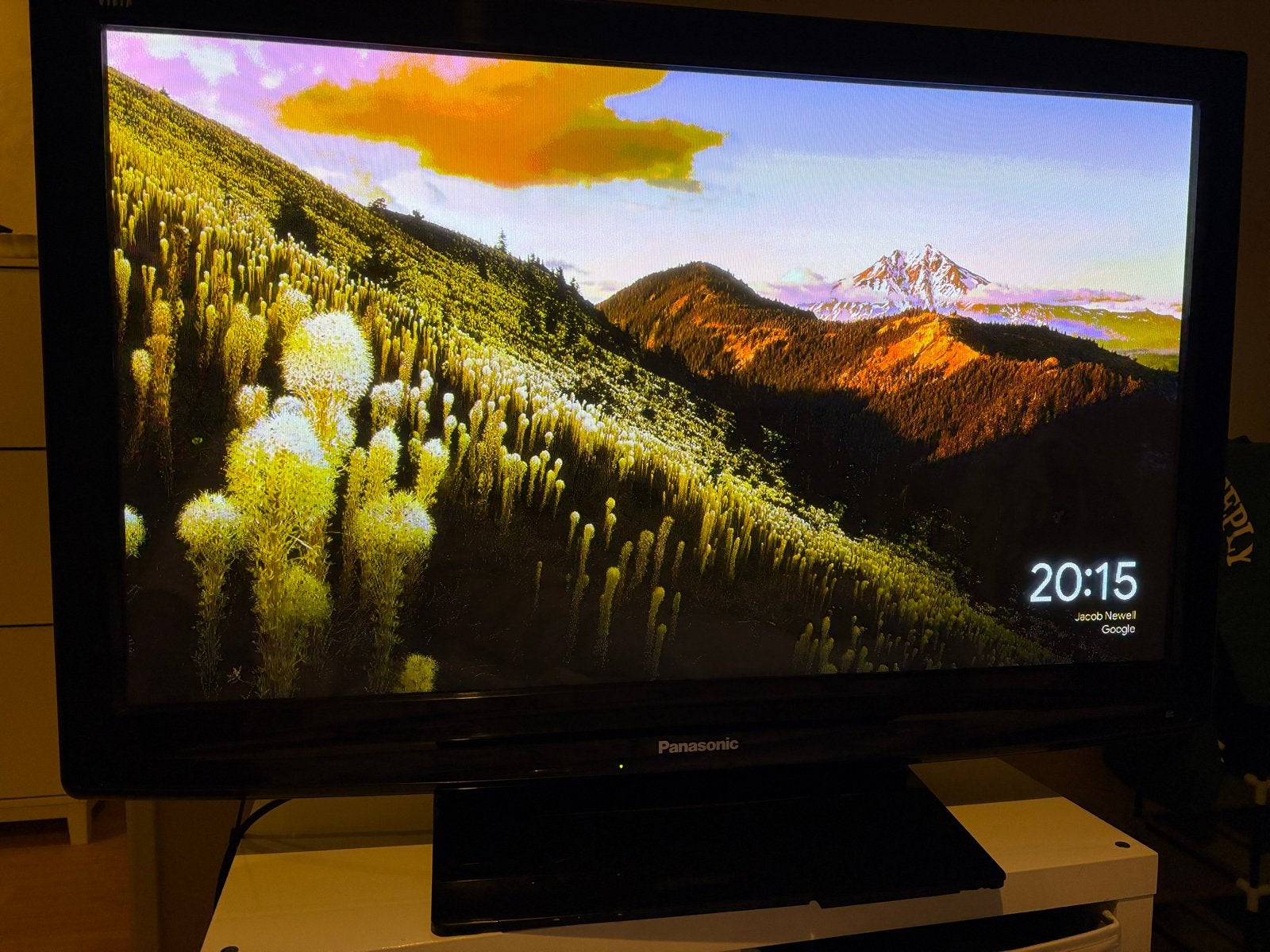 Panasonic TV met beschadigde voet, Ophalen, Gebruikt, Panasonic