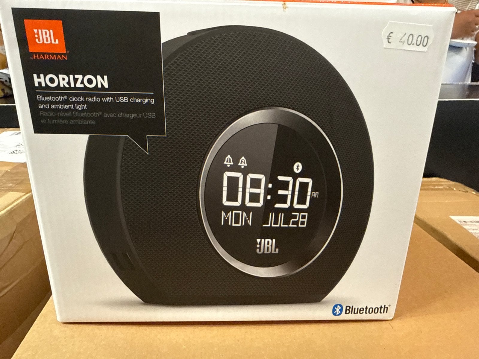 JBL Horizon Bluetooth Wekkerradio met USB-oplader, Ophalen of Verzenden, Nieuw, Radio
