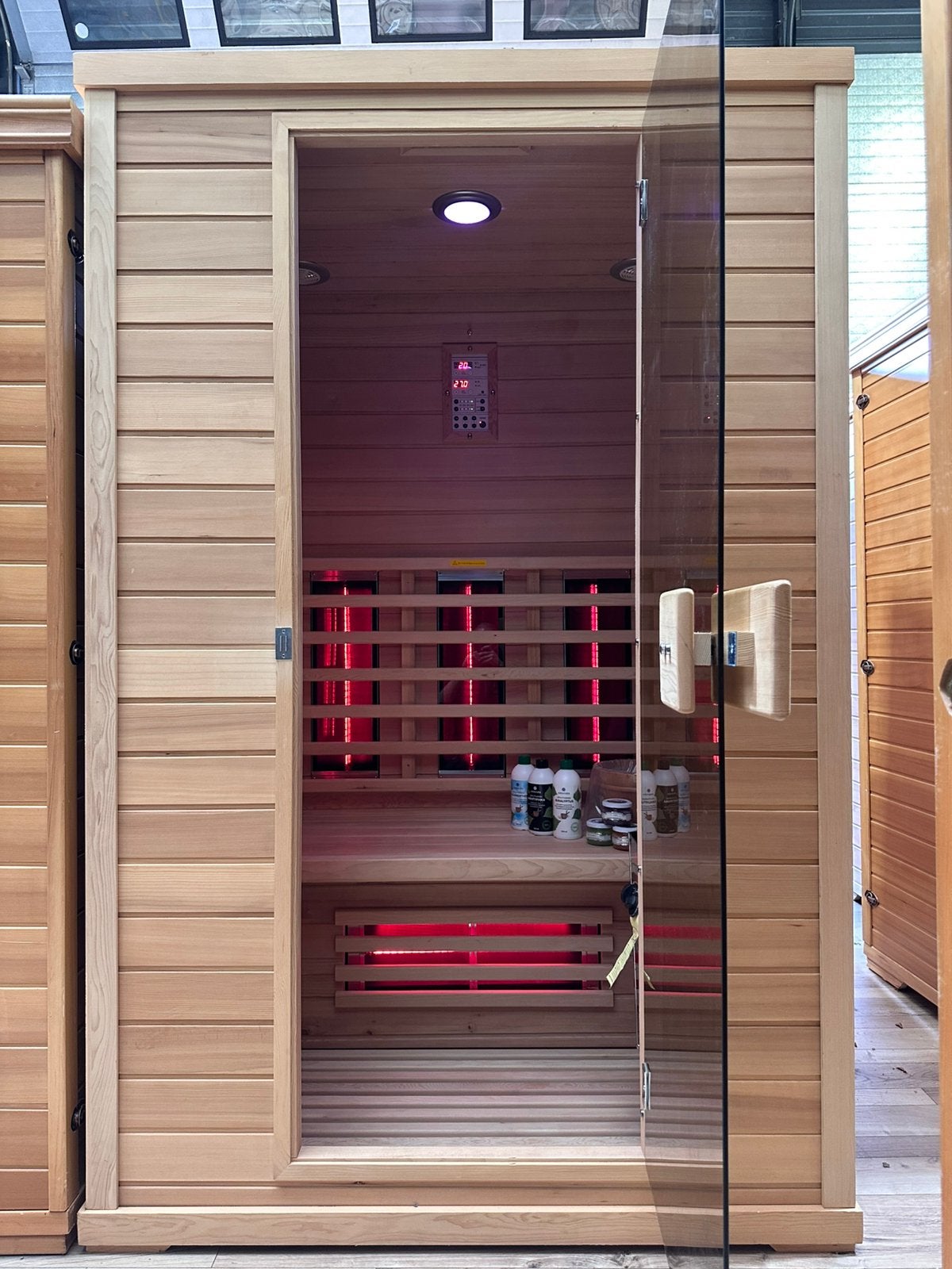 Combi Sauna | Infrarood + Finse kachel | Normaal stopcontact, Sport en Fitness, Info@inner-stillness.nl, Fins of Traditioneel