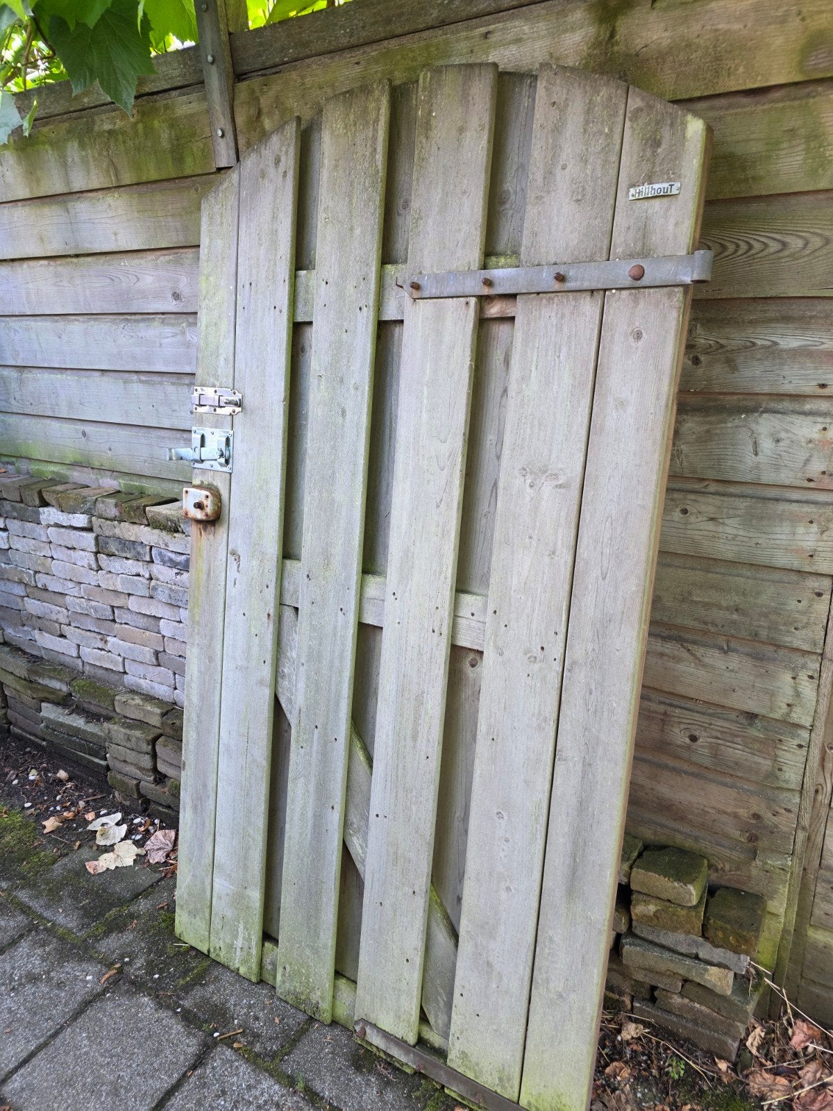 Gebruikte poort met scharnieren Hilhout, Ophalen, Gebruikt, IJzer, Scharnier