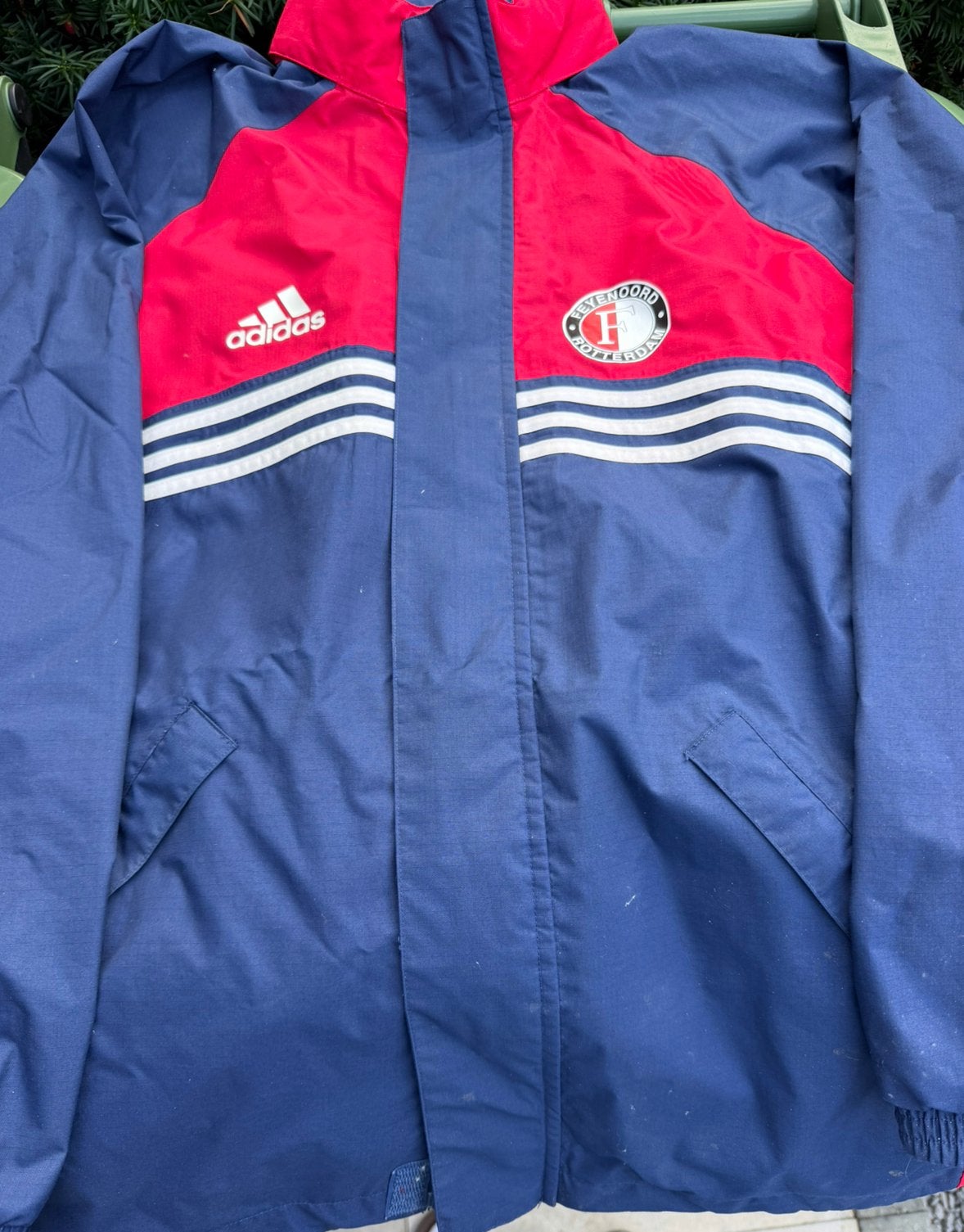 Feyenoord Jas - 1999 - Regenjas staf, Ophalen of Verzenden, Zo goed als nieuw, Blauw, Voetbal