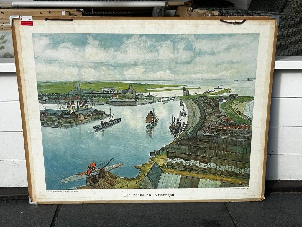 Een zeehaven, Vlissingen, Ophalen of Verzenden, Natuur en Biologie
