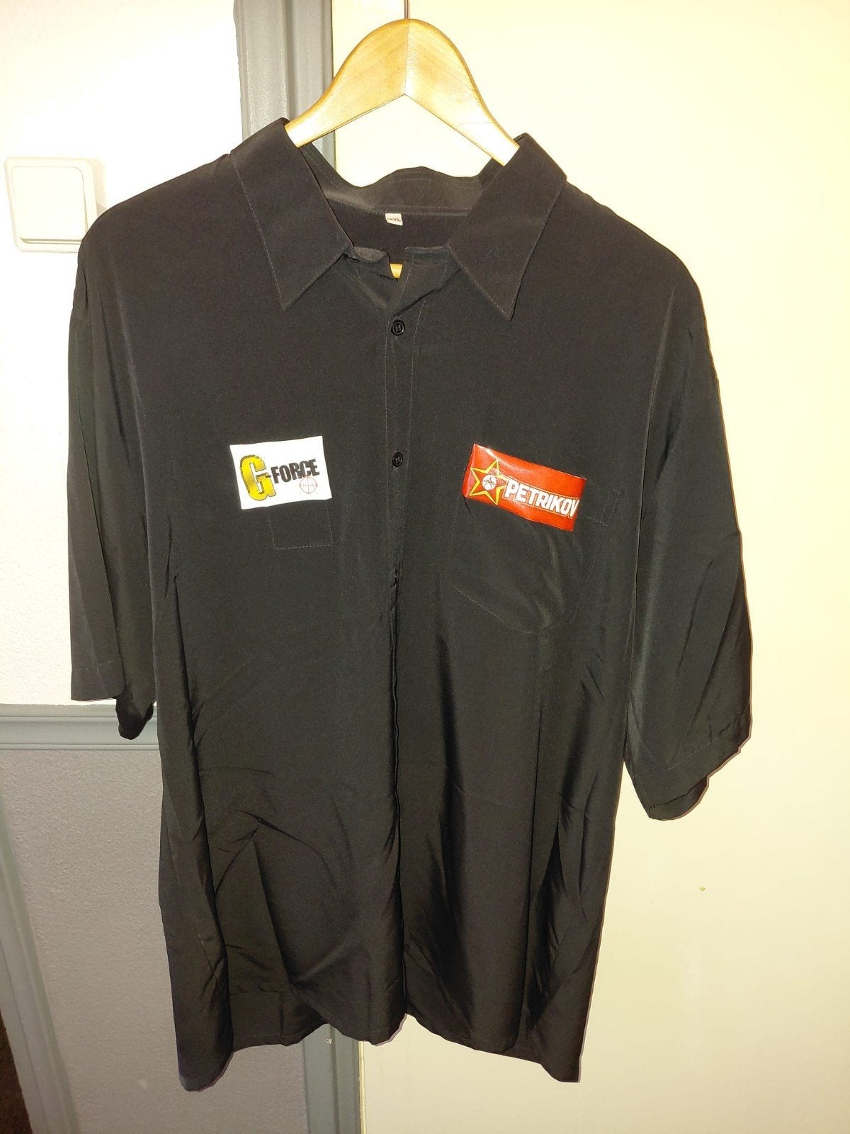 Gesigneerd Gary Robson dartsshirt - Maat XXL, Onbekend, Verzenden, Zwart, Maat 56/58 (XL)