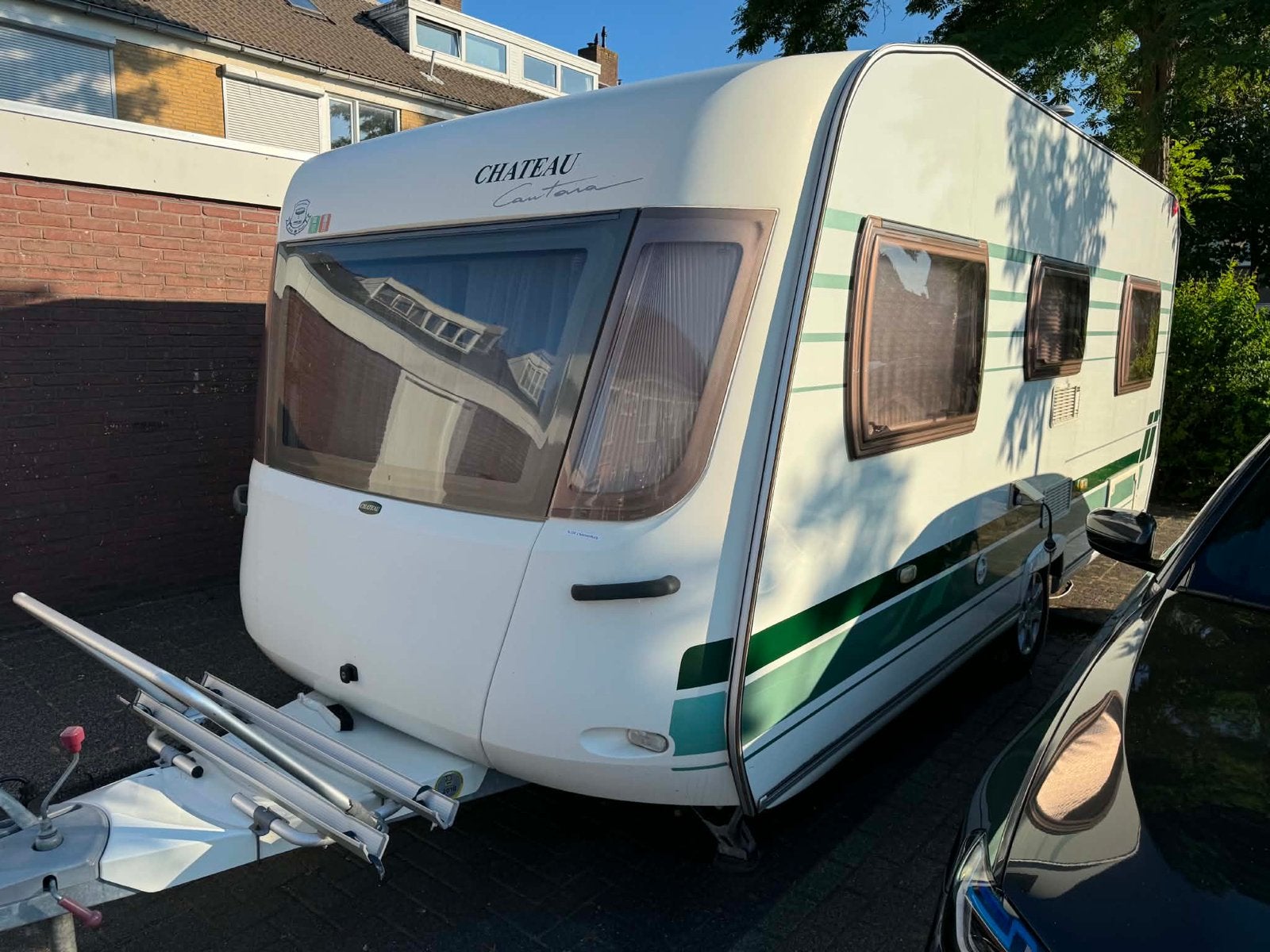 Chateau Cantara 490 met Mover en Airco, Caravans en Kamperen, Caravans, Chateau, Rondzit, Frans bed, Airco
