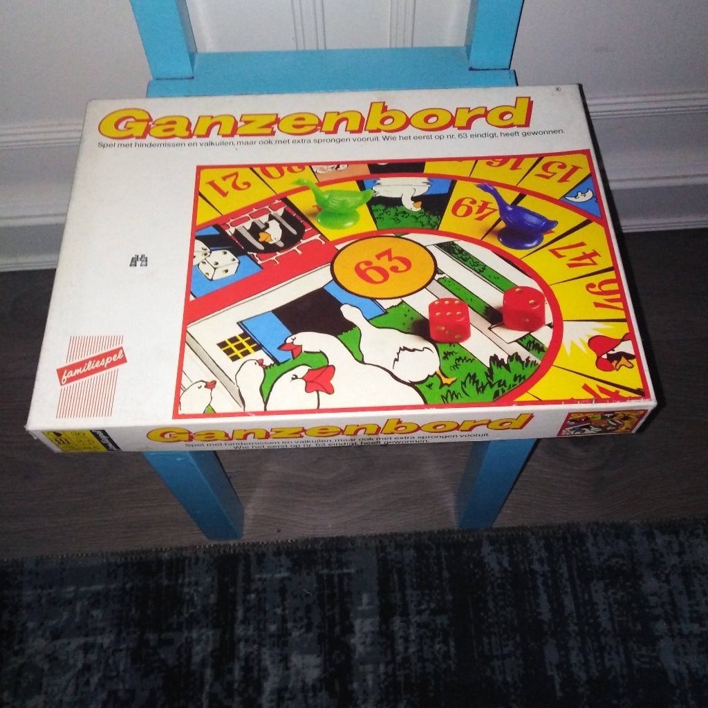 Ganzenbord familiespel, Hobby en Vrije tijd, Drie of vier spelers, Ophalen, Gebruikt