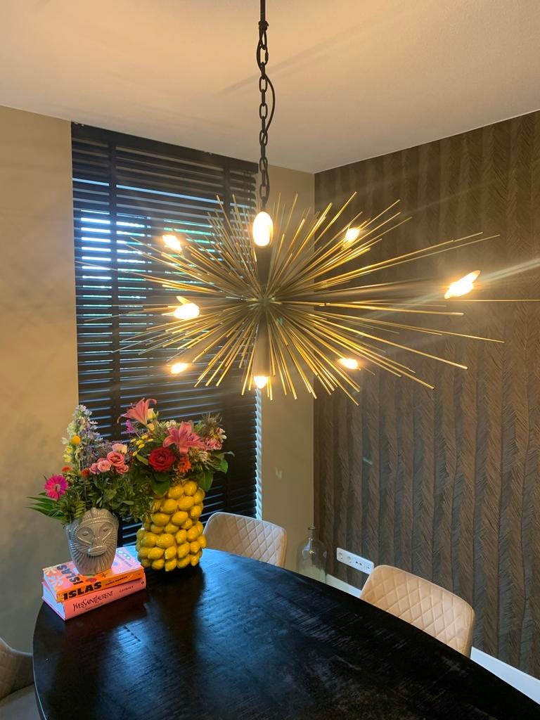 Goossens Cadenza Hanglamp - Stijlvolle Sputnik Design, Huis en Inrichting, Lampen | Hanglampen, Ophalen, Zo goed als nieuw, Metaal