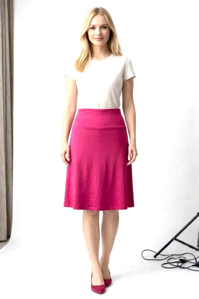 Mooie fuchsia roze A-lijn rok HEMA (Maat S), Ophalen of Verzenden, HEMA, Knielengte, Roze