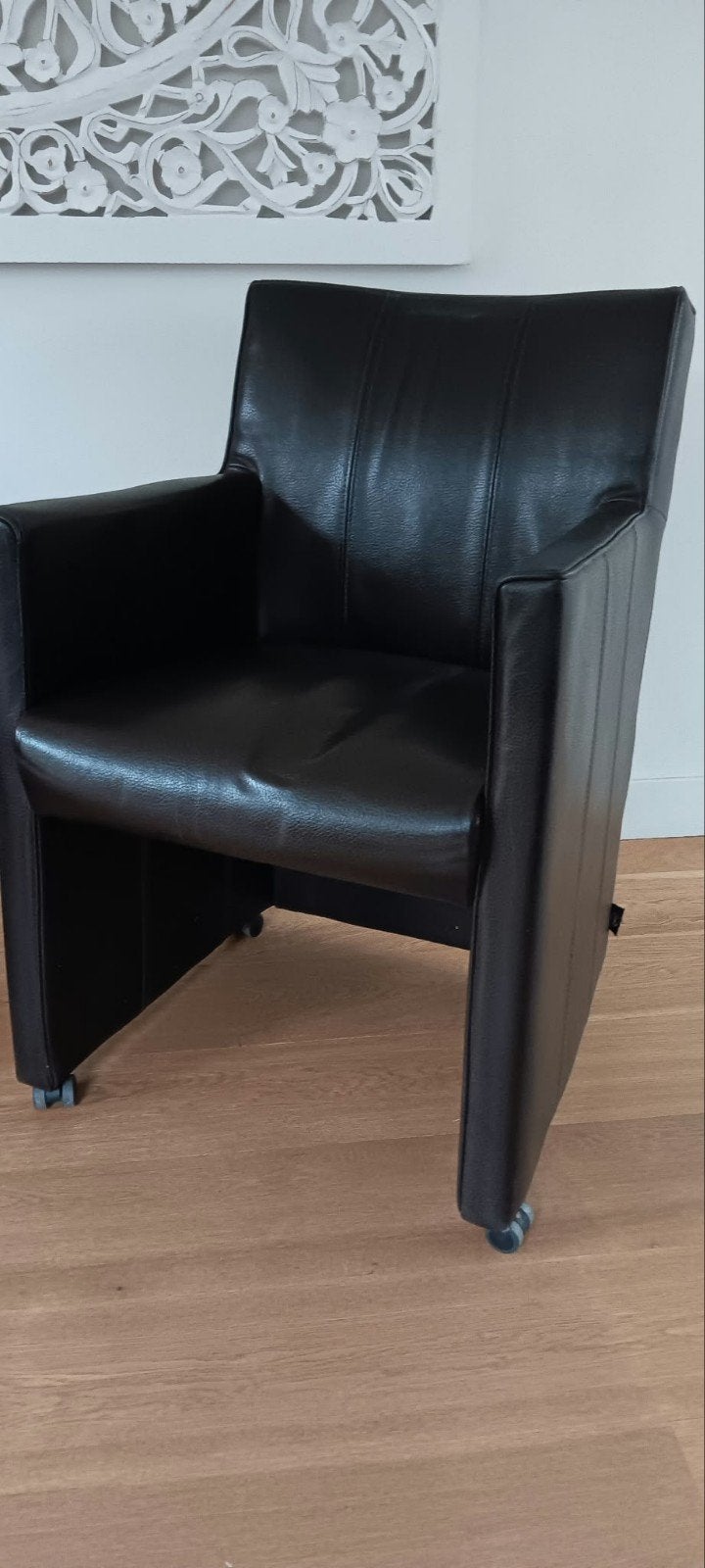 6 Eetkamerstoelen Henders en Hazel, Ophalen, Gebruikt, Bruin, Vijf, Zes of meer stoelen