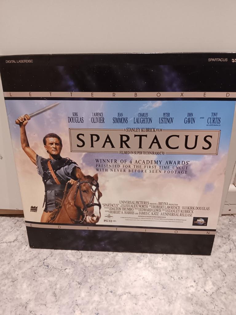 Laserdisc spartacus nieuw staat, 1 speler, Ophalen of Verzenden, Zo goed als nieuw, Vanaf 3 jaar