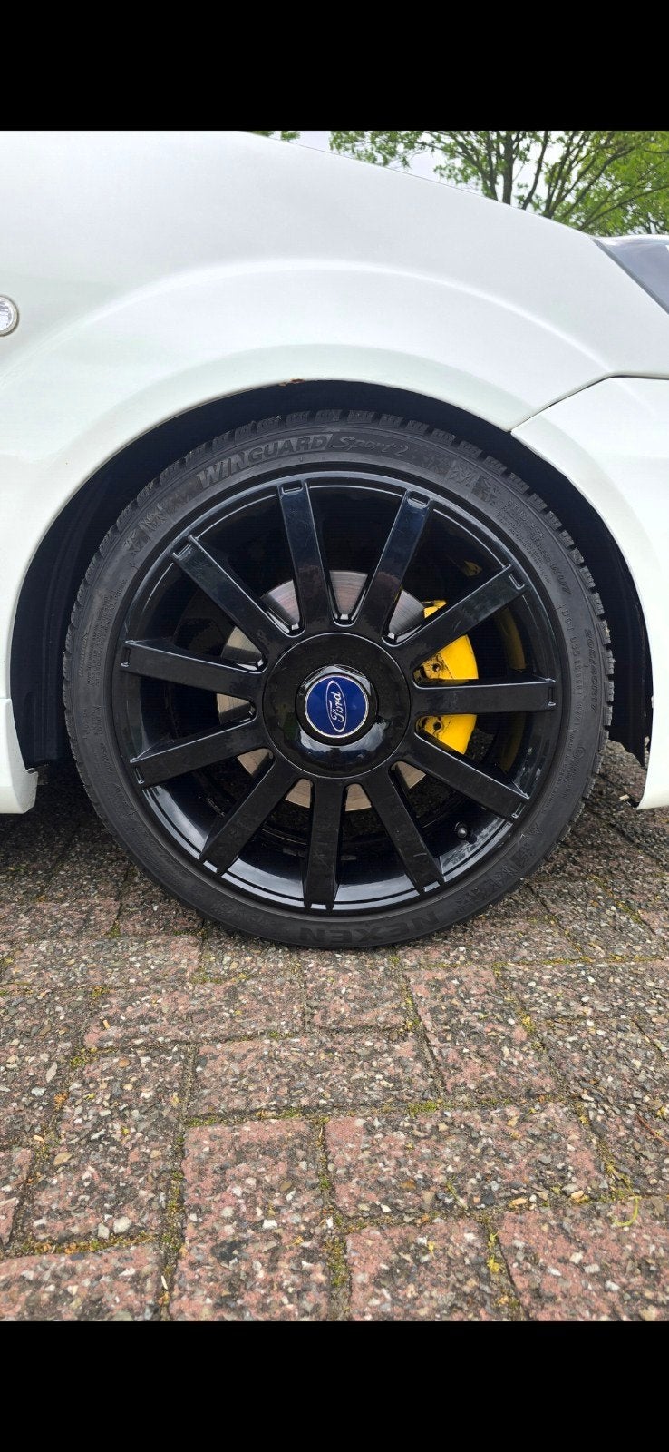 Ford Fiesta ST150 velgen. Zwart gepoedercoat, Ophalen, Gebruikt, Velg(en), 17 inch