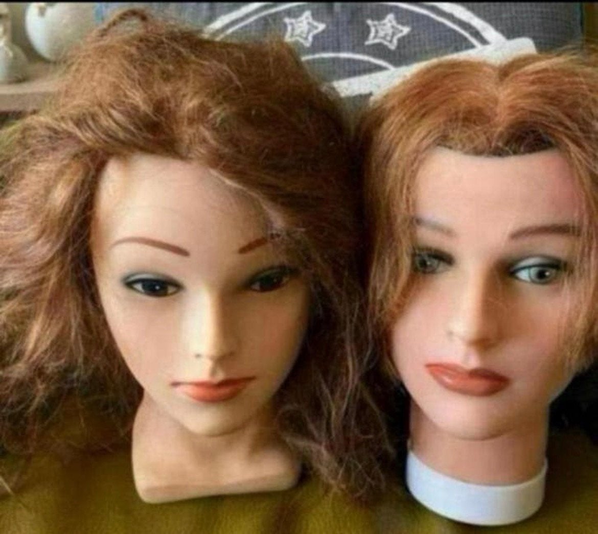 Kappershoofd / Oefenhoofd / Hoedenhoofd 3 st/  1 Pruik NIEUW, Hobby en Vrije tijd, Ophalen of Verzenden, Zo goed als nieuw, Meerdere media