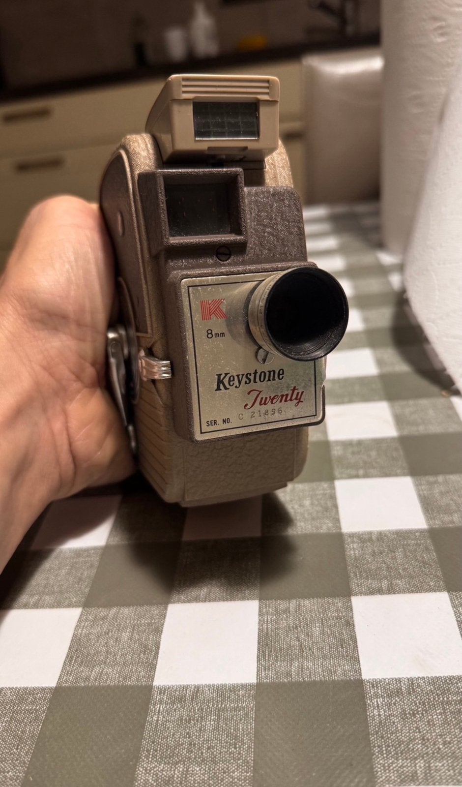 Keystone Twenty K-20 8mm filmcamera + originele hoes, Ophalen of Verzenden, Gebruikt, Compact, Overige Merken