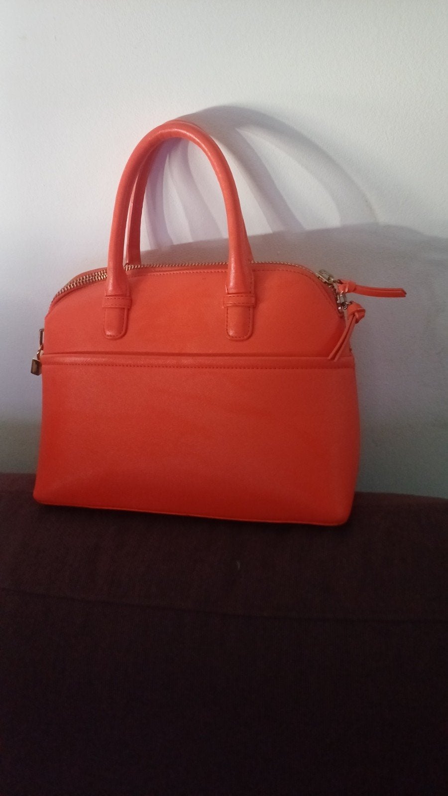 Prachtige Zara tas donker oranje, Ophalen of Verzenden, Zo goed als nieuw, Oranje