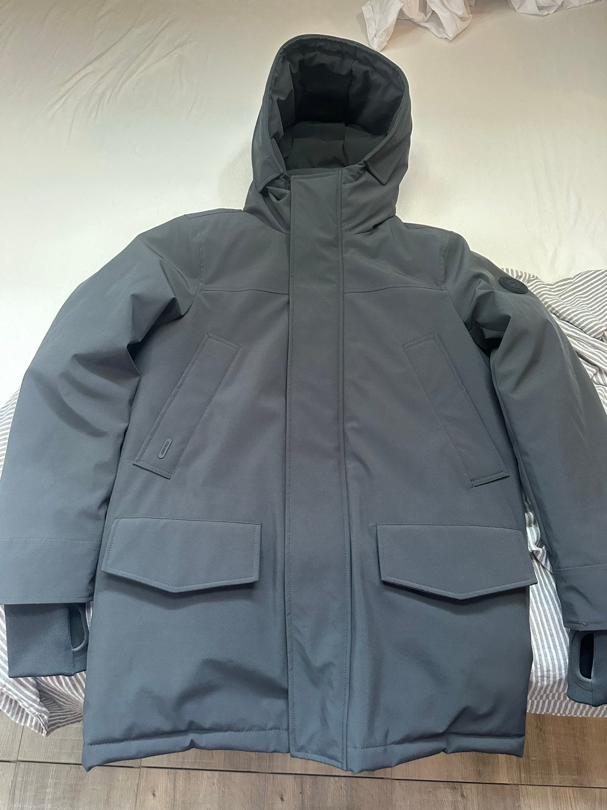 Airforce winterjas maat XS, Ophalen of Verzenden, Zo goed als nieuw, Maat 46 (S) of kleiner, Grijs
