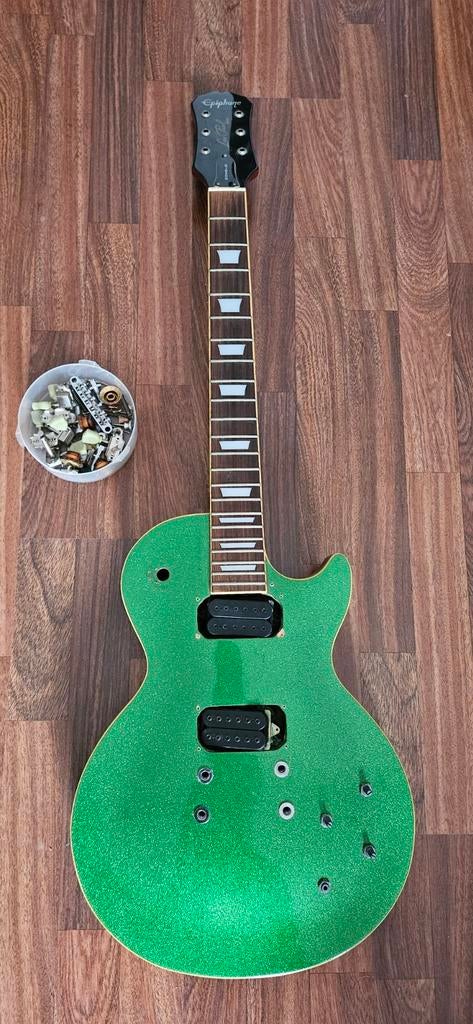 Epiphone Les Paul Special II - Groen Glitter (Project), Ophalen