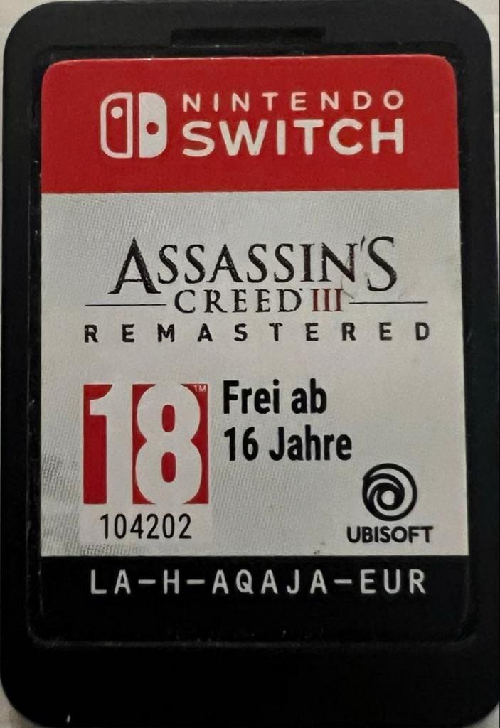 Assassin's Creed III Remastered - Nintendo Switch, Spelcomputers en Games, Games | Nintendo Switch, Zo goed als nieuw, Avontuur en Actie