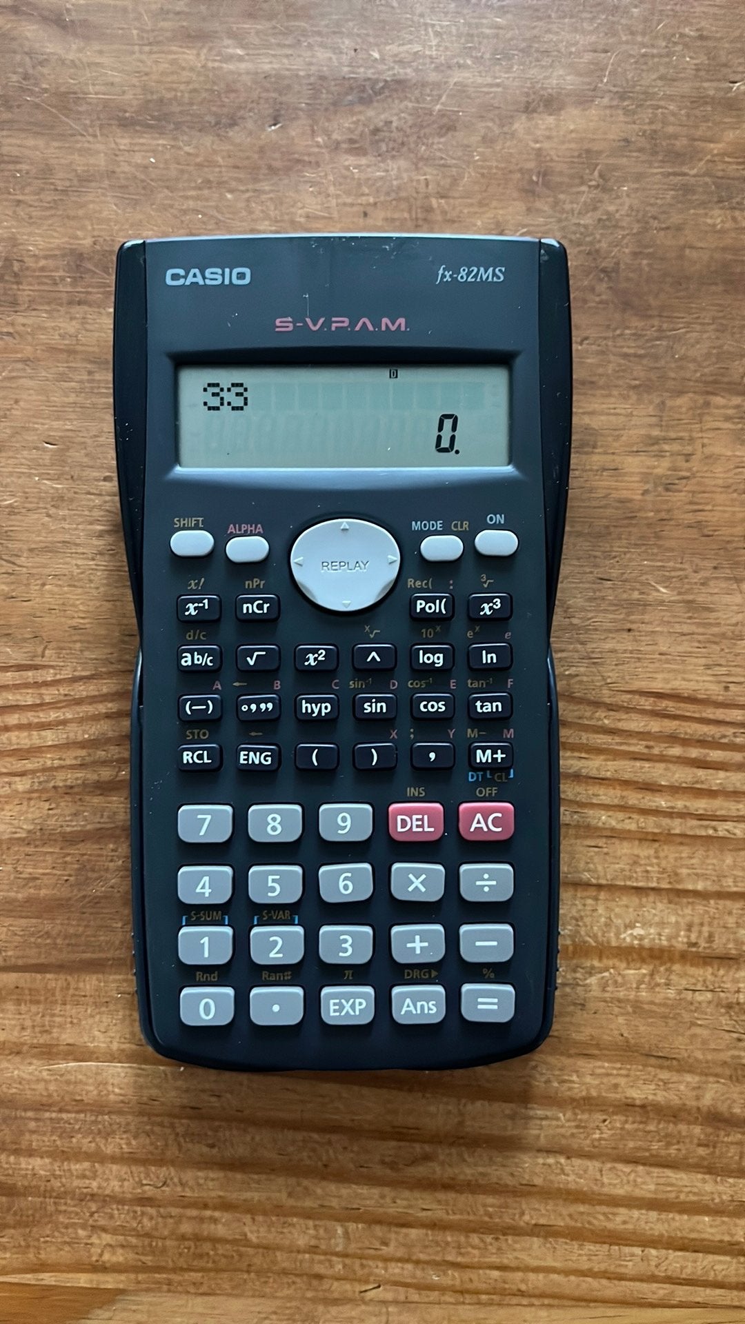 Casio fx-82ms, Ophalen, Zo goed als nieuw