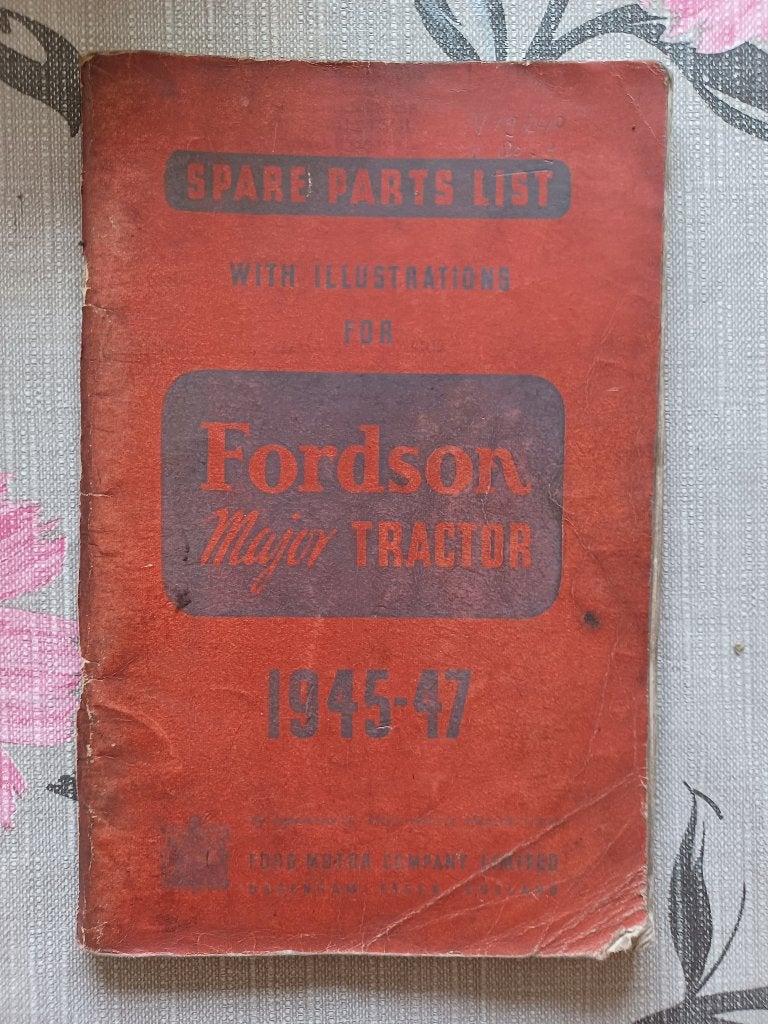 Onderdelenboek Fordson Major 1945-1947, Ophalen of Verzenden, Gelezen, Tractor en Landbouw