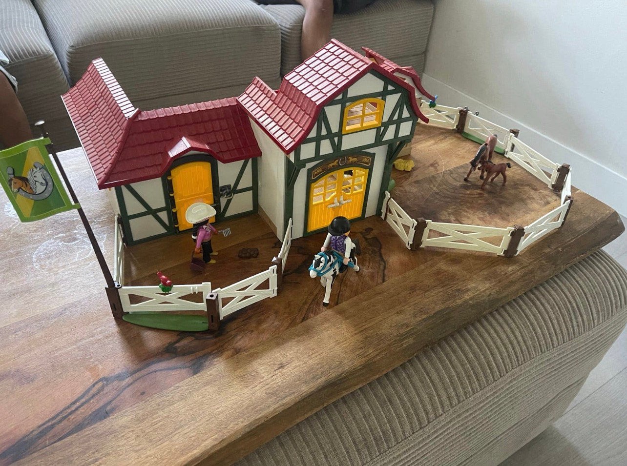 Playmobil paardenmanege, Kinderen en Baby's, Ophalen, Gebruikt, Gebouw, Losse onderdelen