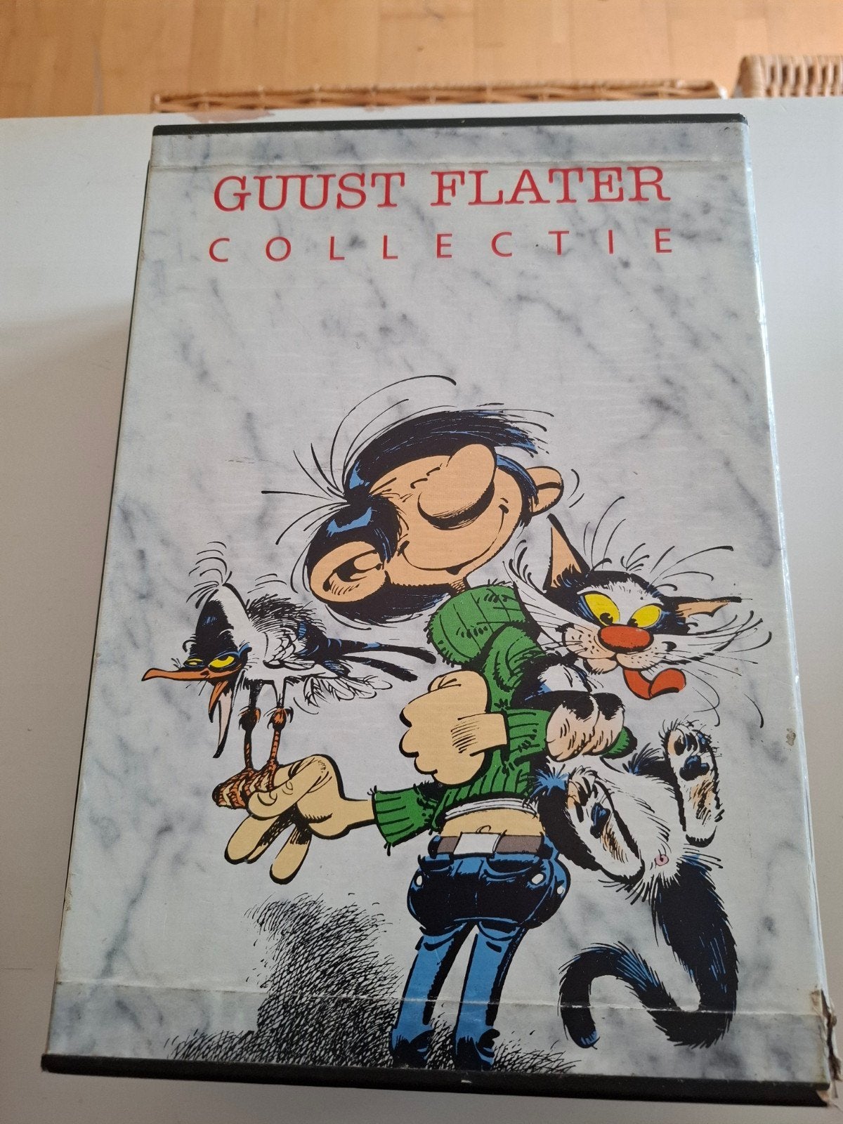 Guust Flater Collectie - 6 stripboeken in box, Boeken, Complete serie of reeks, Ophalen, Gelezen, André Franquin