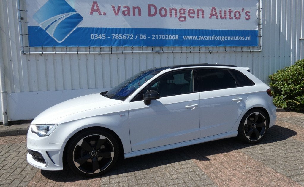 Audi A3 Sportback 1.4 TFSI S-Line,Pano,Led,Navi,Parelmoer, Auto's, Euro 5, Gebruikt, 4 cilinders, Wit