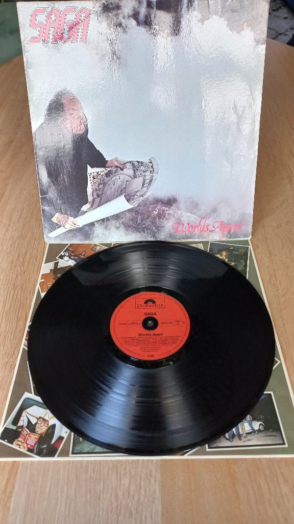 saga      worlds apart, Cd's en Dvd's, Vinyl | Rock, LP, Progressive Rock, Zo goed als nieuw, 12 inch