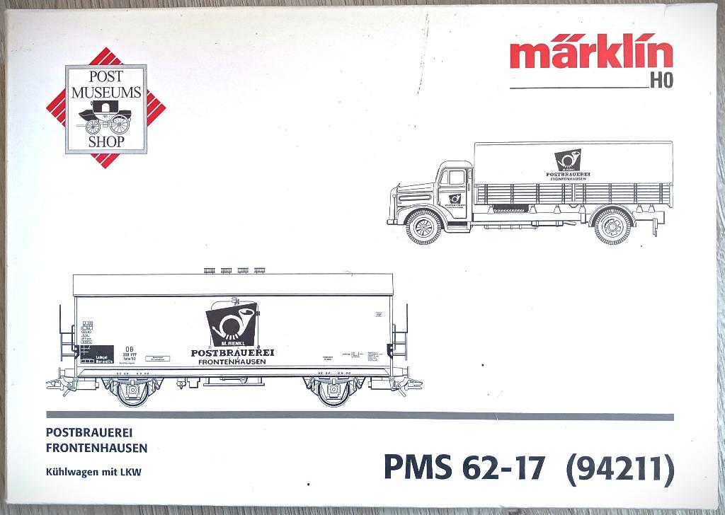Marklin set nr 94211 (PMS 62-17) Postbrauerei Frontenhausen, Hobby en Vrije tijd, Modeltreinen | H0, Wisselstroom, Wagon, Ophalen of Verzenden