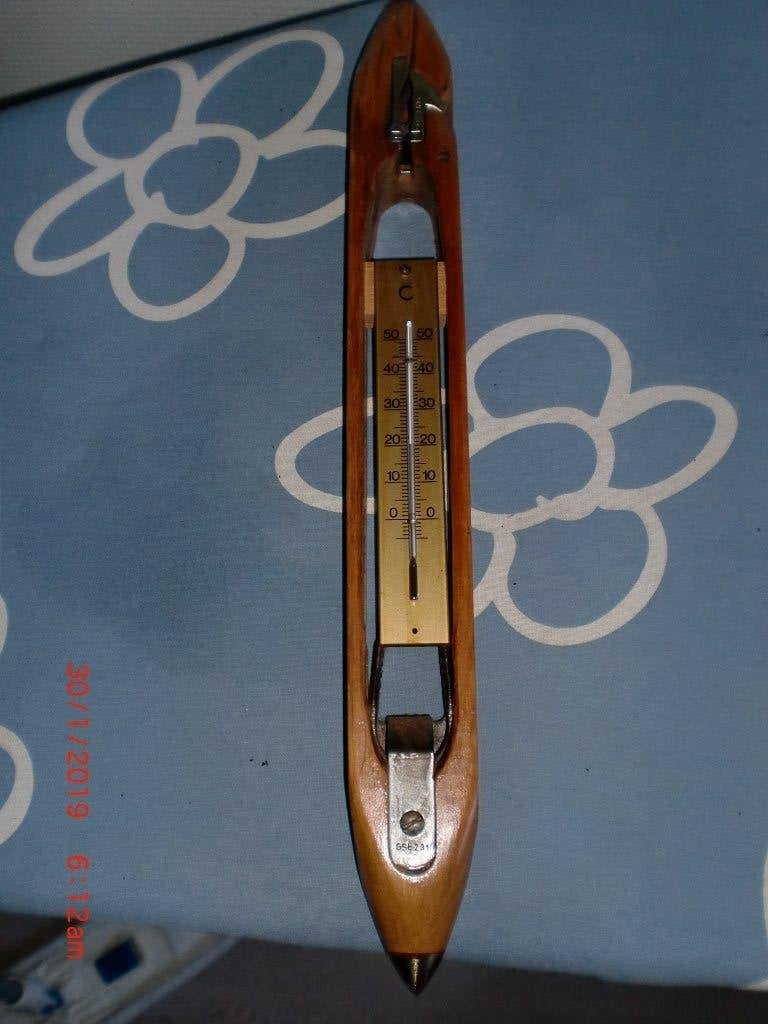 Schietspoel met thermometer, Verzenden