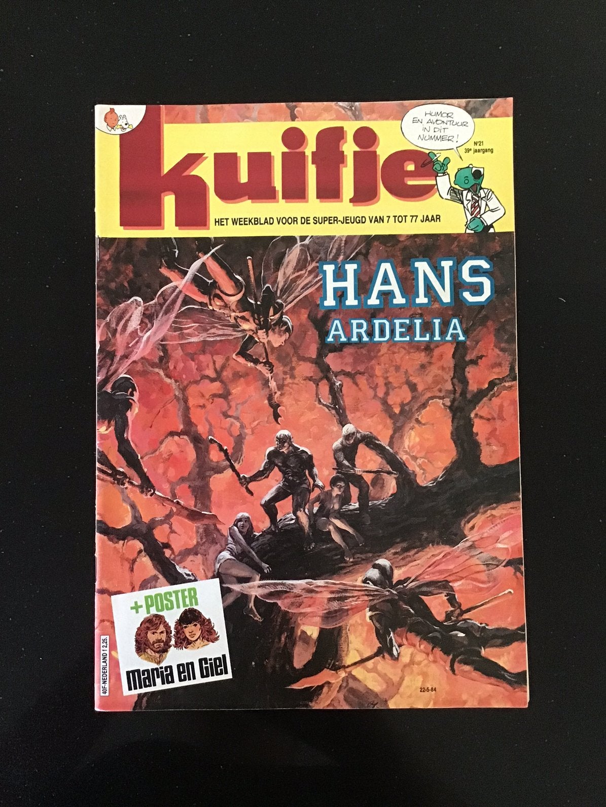 Weekblad. Kuifje. Uitgave 1984. Nummer 21., Boeken, Eén stripboek, Verzenden, Gelezen