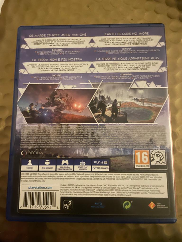 Horizon Zero Dawn Complete Edition PS4, 1 speler, Ophalen of Verzenden, Zo goed als nieuw, Role Playing Game (Rpg)