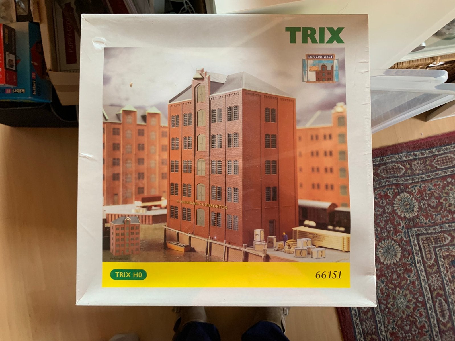 Trix HO Tor zum Welt warehouse set, Gelijkstroom, Brug, Tunnel of Gebouw, Trix, Nieuw