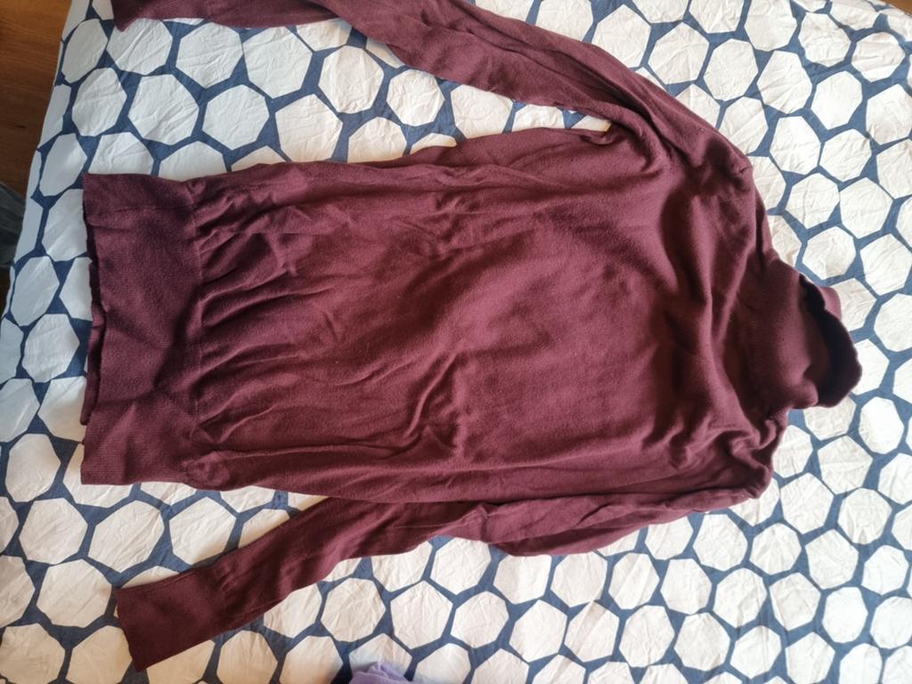Bordeauxrode coltrui, maat M, Maat 38/40 (M), Overige kleuren, Ophalen of Verzenden, Onbekend