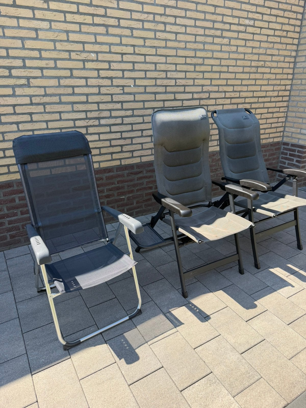 3 tuinstoelen, Ophalen of Verzenden, Zo goed als nieuw, Campingstoel