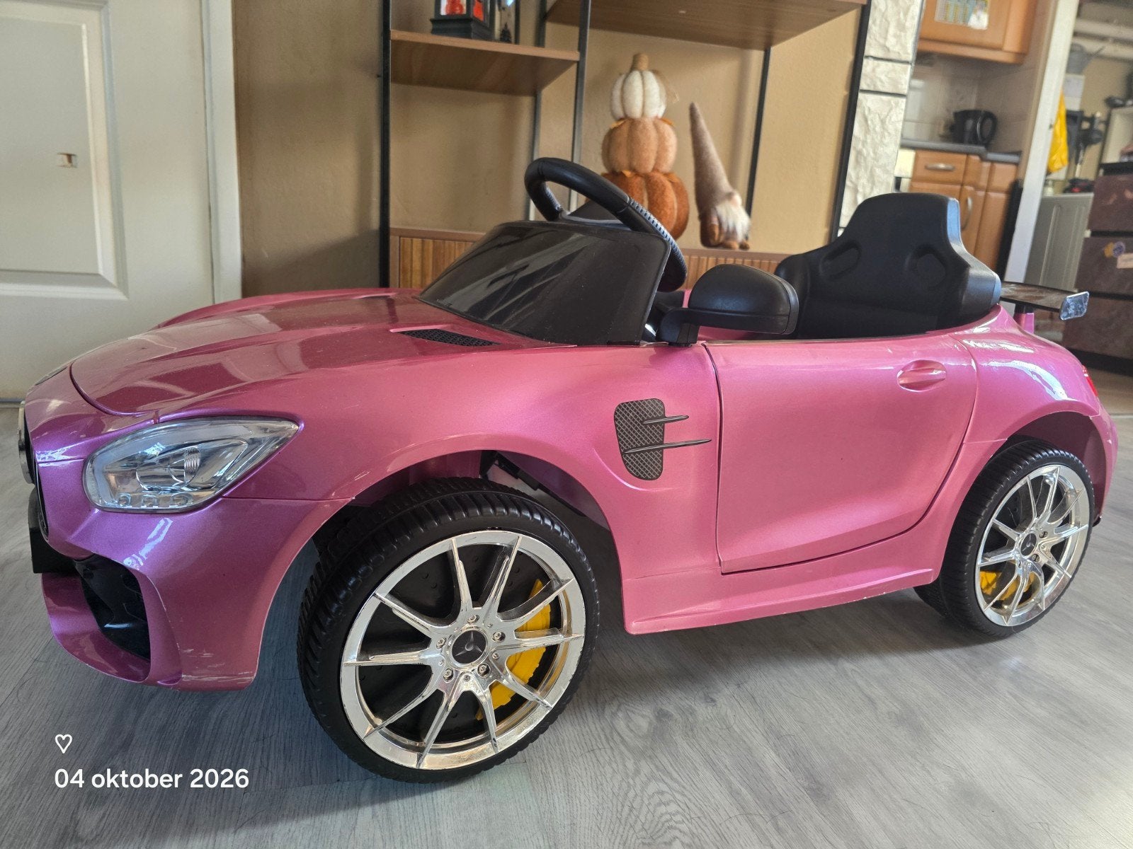 Roze Mercedes kinderauto - defecte accu's, Gebruikt