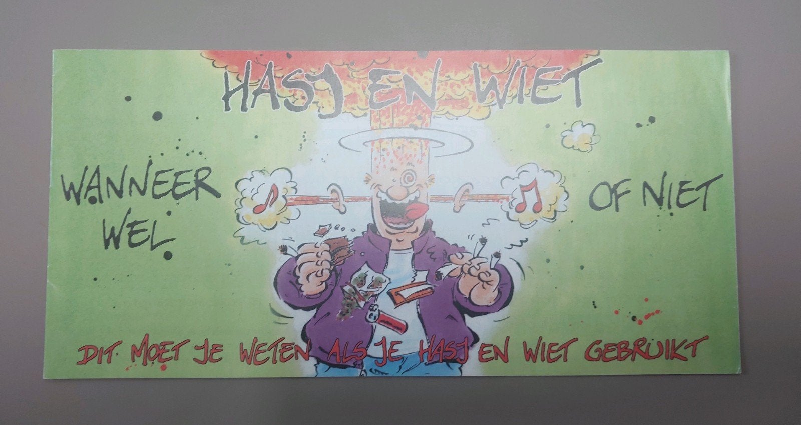 Marnix Rueb, Hasj en Wiet: Wanneer wel, wanneer niet?, Gelezen, Eén stripboek, Ophalen of Verzenden, Marnix Rueb