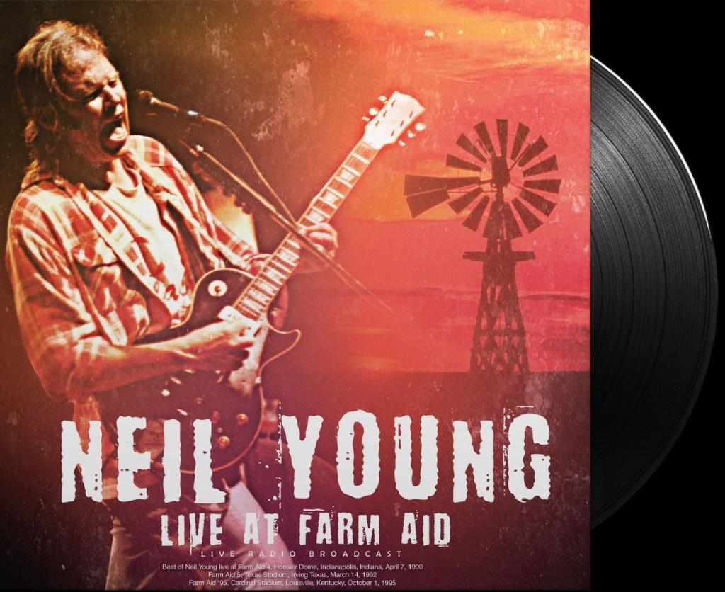 Neil Young – Live At Farm Aid  New lp in seal, Inclusief binnenhoes, 12 inch, Nieuw in verpakking, Poprock
